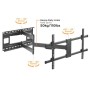 Staffa a Muro Braccio Estensibile fino a 1015 mm per LCD 43-80'' Nero