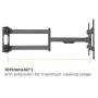 Staffa a Muro Braccio Estensibile fino a 1015 mm per LCD 43-80'' Nero