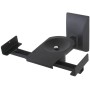 Coppia Staffe Speakers a Parete fino a 25kg Nero