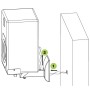 Coppia Staffe Speakers a Parete fino a 25kg Nero