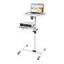 Carrello Supporto per Proiettore Beamer Notebook PC Ripiani Regolabili