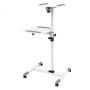Carrello Supporto per Proiettore Beamer Notebook PC Ripiani Regolabili