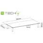 Ripiano Universale in Vetro Trasparente per Monitor Laptop Notebook