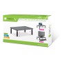 Supporto per Monitor Ergonomico Regolabile con 3 Altezze in Metallo Nero