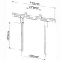 Supporto Soundbar da 10kg per TV o Staffa TV Nero