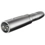 Adattatore XLR Cannon Maschio ad Audio 6,35mm Femmina Mono