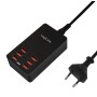 Caricatore da Tavolo a 6 porte USB 32W Nero