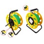 Cavo Patch Cat.7 Plug RJ45 S/FTP PUR con Avvolgicavo 60m Verde