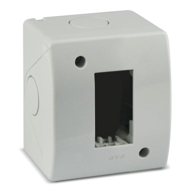 Contenitore Autoportante IP40 S44 per Minicanali 1 Modulo Bianco