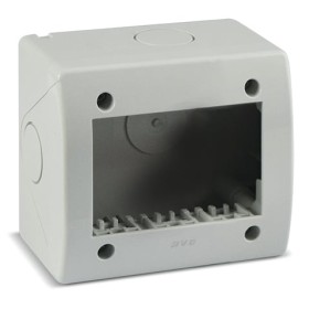 Contenitore Autoportante IP40 S44 per Minicanali 3 Moduli Bianco