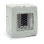 Contenitore Autoportante Stagno IP55 per Tubo Sportello con Membrana Cedibile 1 Modulo Bianco