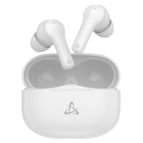 Auricolari Wireless BT v5.3 Cancellazione del Rumore con Custodia di Ricarica 2 in 1 Bianco