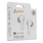 Auricolari Wireless BT v5.3 Cancellazione del Rumore con Custodia di Ricarica 2 in 1 Bianco
