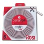 Canalina Autoadesiva Flessibile 5m Bianco