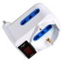 Adattatore Compatto con 2 Prese Bipasso e 1 Bipasso/Schuko Spina 10A