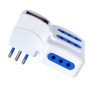 Adattatore con spina 10A e 4 prese Italiane 10A