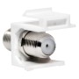 Adattatore Keystone BNC 75 Ohm F/F Bianco