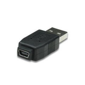 Adattatore Convertitore USB A Maschio a Mini B Femmina Nero