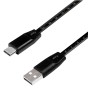 Cavo SuperSpeed USB-C&trade Maschio/USB-A Maschio con Misuratore 1m Nero