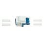 Giunto Fibra LC Duplex Monomodale per Keystone Blu e Bianco
