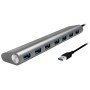Hub USB 3.0 SuperSpeed 7 porte Alluminio Silver