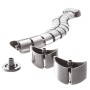 Guaina Raccoglicavi diametro 75mm  Lunghezza 720mm Silver