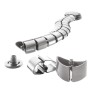 Guaina Raccoglicavi diametro 75mm  Lunghezza 720mm Silver
