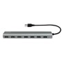 Hub USB 3.0 SuperSpeed 7 porte Alluminio Silver