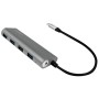 Hub USB-C&trade SuperSpeed 4 Porte Alluminio Silver