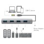 Hub USB-C&trade SuperSpeed 4 Porte Alluminio Silver