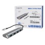 Hub USB-C&trade SuperSpeed 4 Porte Alluminio Silver