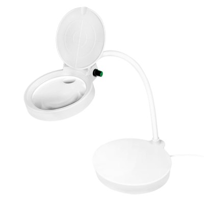 Lampada LED da Tavolo con Lente d'ingrandimento a 8 e 36 Diottrie Dimmerabile