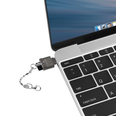Lettore OTG di MicroSD Connettore USB-C&trade con Portachiavi