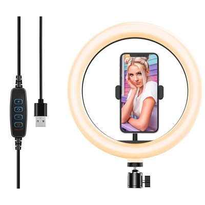 Luce LED Anello 20cm per 1/4'' Regolazione Luminosit&agrave Stand Smartphone