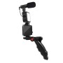 Kit Vlogger Treppiede per Smartphone 4,7''7'' con Luce LED e Microfono Direzionale
