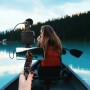 Kit Vlogger Treppiede per Smartphone 4,7''7'' con Luce LED e Microfono Direzionale
