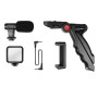 Kit Vlogger Treppiede per Smartphone 4,7''7'' con Luce LED e Microfono Direzionale