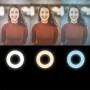 Luce LED Anello 20cm per 1/4'' Regolazione Luminosit&agrave Stand Smartphone