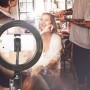 Luce LED Anello 20cm per 1/4'' Regolazione Luminosit&agrave Stand Smartphone
