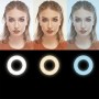 Luce LED Anello 25cm Regolazione Luminosit&agrave Stand Smartphone