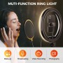 Luce LED Anello 25cm Regolazione Luminosit&agrave Stand Smartphone