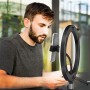 Luce LED Anello 25cm Regolazione Luminosit&agrave Stand Smartphone