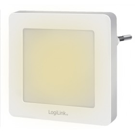 Luce Notturna LED Quadrata con Sensore Crepuscolare Bianco Caldo