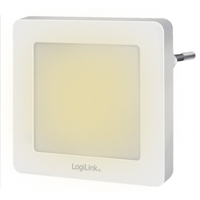 Luce Notturna LED Quadrata con Sensore Crepuscolare Bianco Caldo