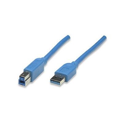 Cavo USB 3.0 A maschio/B maschio 0,5 m blu