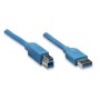 Cavo USB 3.0 A maschio/B maschio 2 m blu