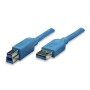 Cavo USB 3.0 A maschio/B maschio 3 m blu