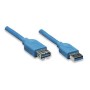 Cavo Prolunga USB 3.0 A maschio/A femmina 1m Blu