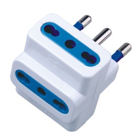 Adattatore triplo spina 16A Bianco