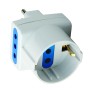 Adattatore Triplo Schuko Spina 2P+T Prese 2P+T 10A